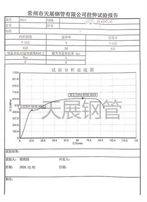 冷態(tài)光亮管力學報告